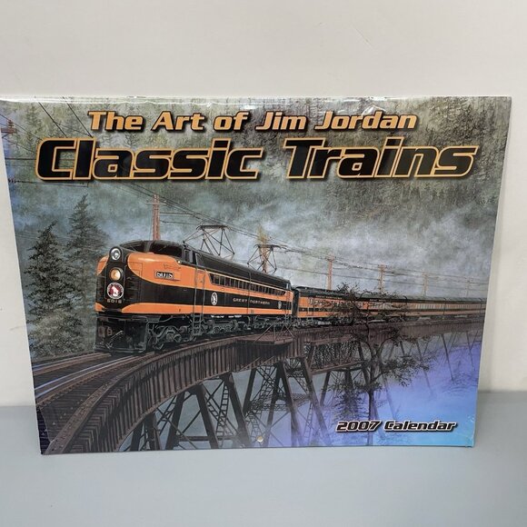 2007 Classic Trains Calendar Art Prints of Jim Jordan 13.5x11 - Picture 1 of 5